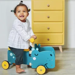 Porteur en bois Hippopotame Porteur