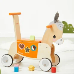 Porteur en bois Âne Ferme Porteur