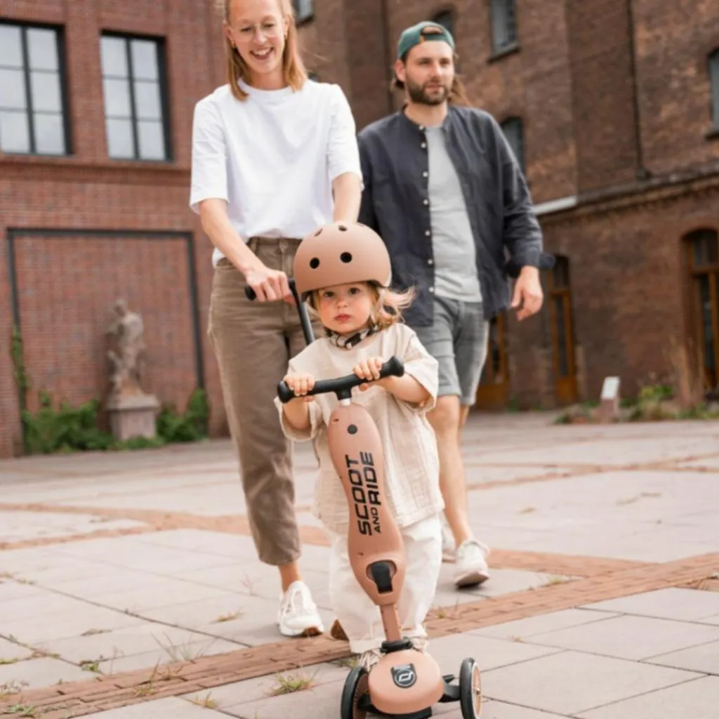 Sale Porteur évolutif Highwaykick 1 Push and Go Mocha Porteur Évolutif En Trottinette