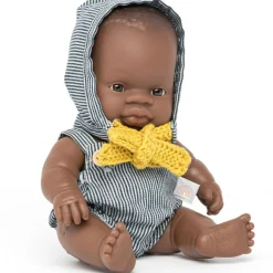 Hot Poupée bébé garçon africain (21 cm) Poupée / Poupon