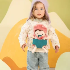 New Poupée Jeanne et son porte bébé Poupée / Poupon