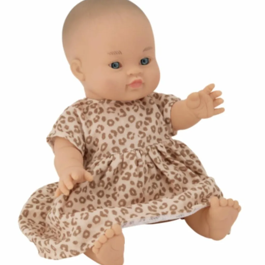 Discount Poupée Léa avec tenue robe Léopard Accessoires Poupée