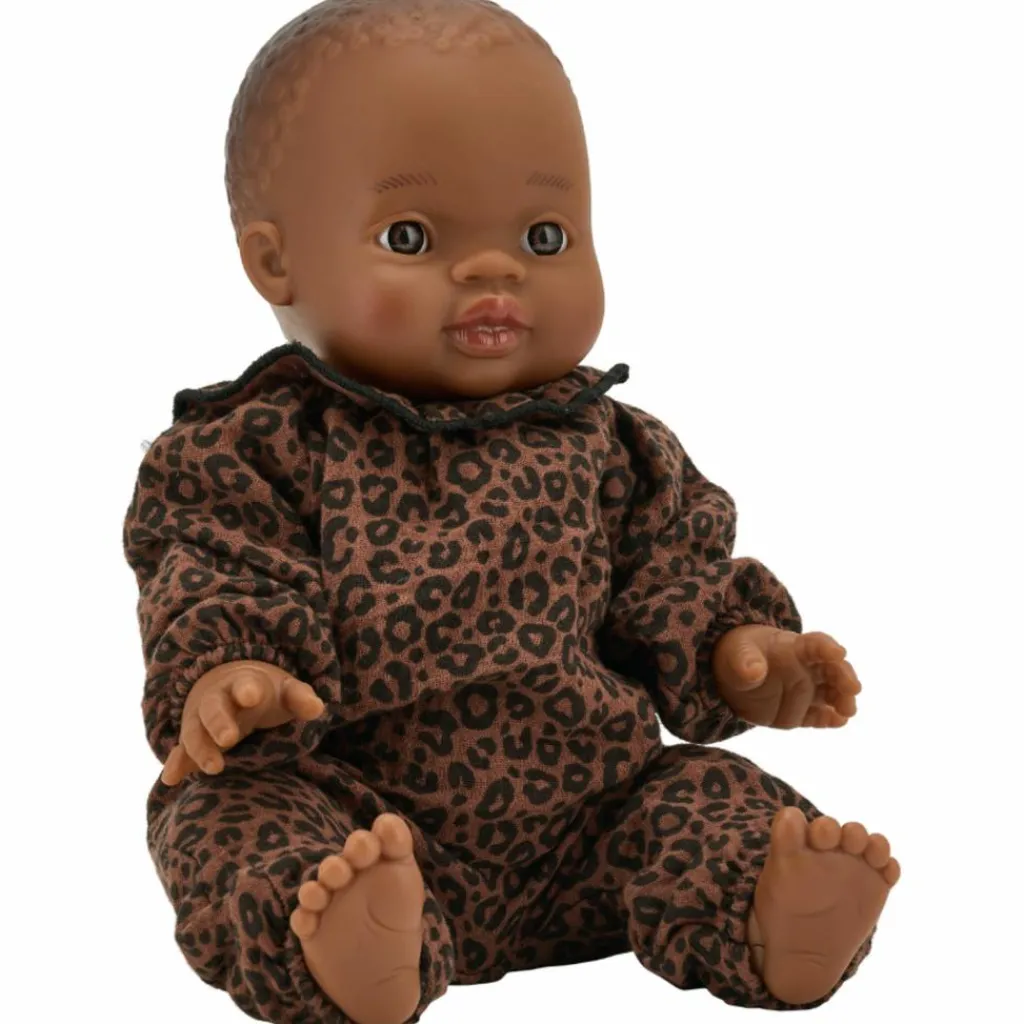 Best Poupée Romy avec tenue col Gaze Léopard Marron Accessoires Poupée