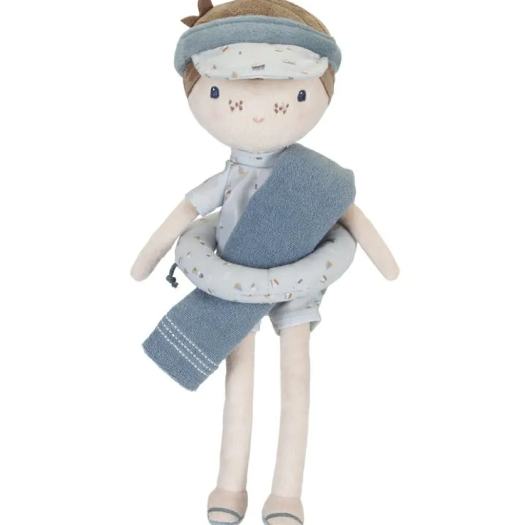 Sale Poupée souple bébé Plage Jim bleu (28 cm) Poupée / Poupon