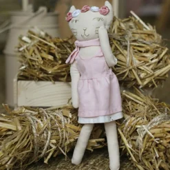 Outlet Poupée souple chat Rose (20 cm) Poupée / Poupon