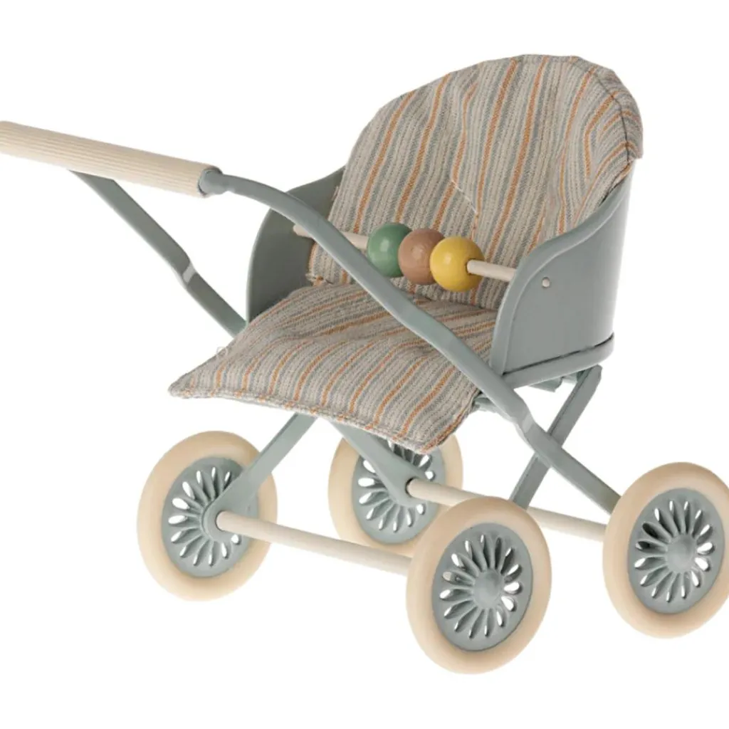 Hot Poussette double Bébés Souris bleu Figurines De Jeu