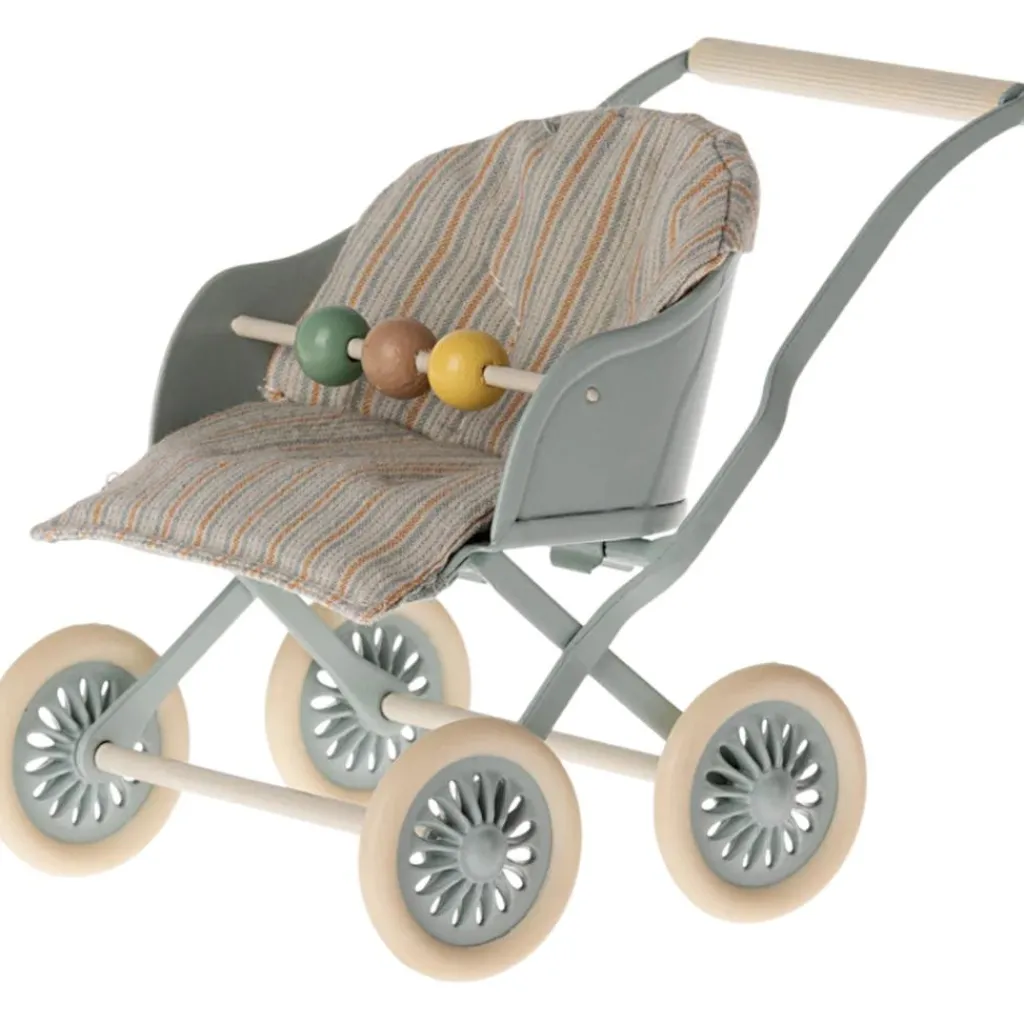 Hot Poussette double Bébés Souris bleu Figurines De Jeu