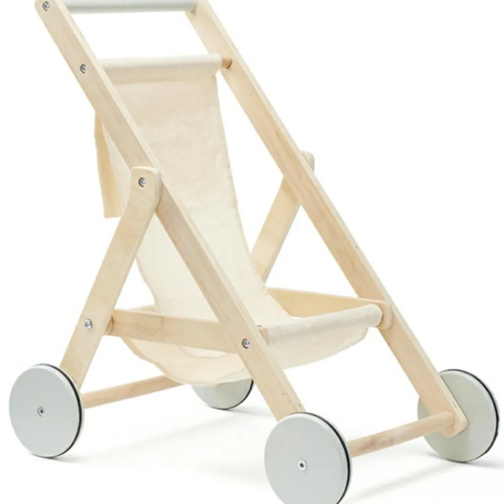 Clearance Poussette en bois pour poupée nature Poussette Pour Poupée
