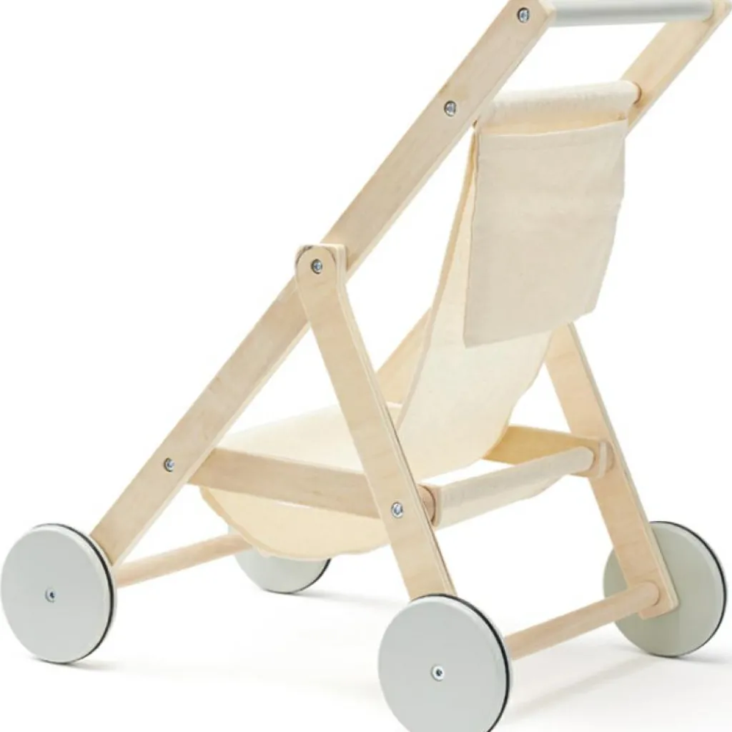Clearance Poussette en bois pour poupée nature Poussette Pour Poupée