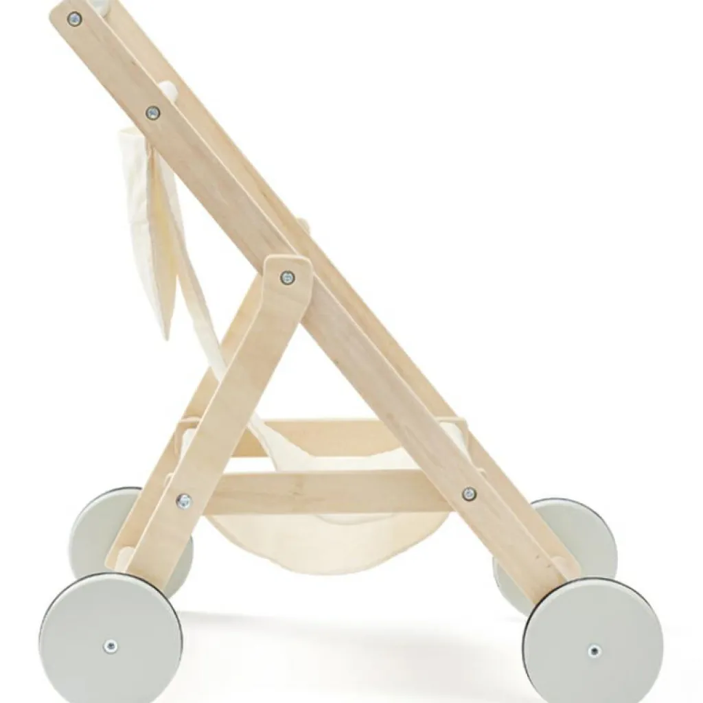 Clearance Poussette en bois pour poupée nature Poussette Pour Poupée