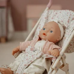 Hot Poussette pour poupée en métal rose Poussette Pour Poupée