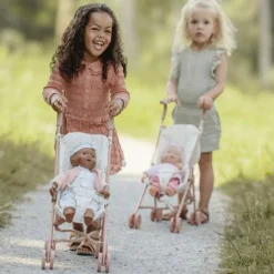 Poussette pour poupée en métal White Meadows Poussette Pour Poupée