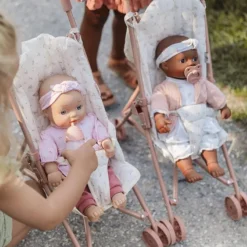 Poussette pour poupée en métal White Meadows Poussette Pour Poupée