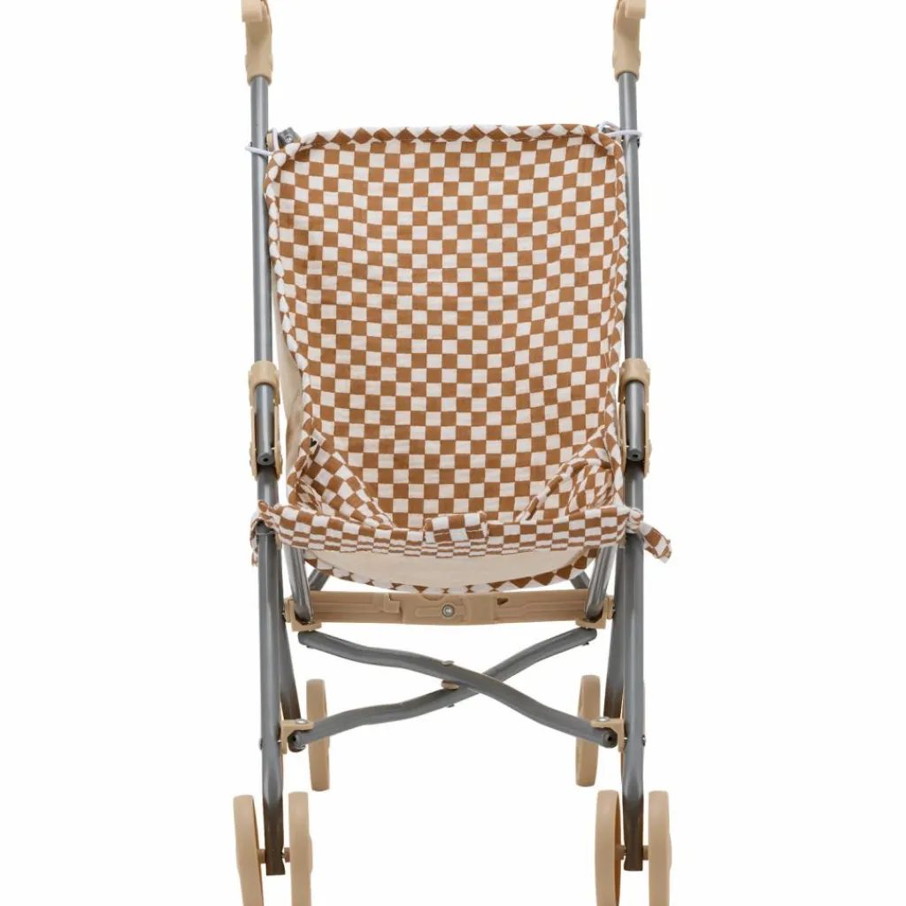 Clearance Poussette pour poupée Gaze Damier Poussette Pour Poupée