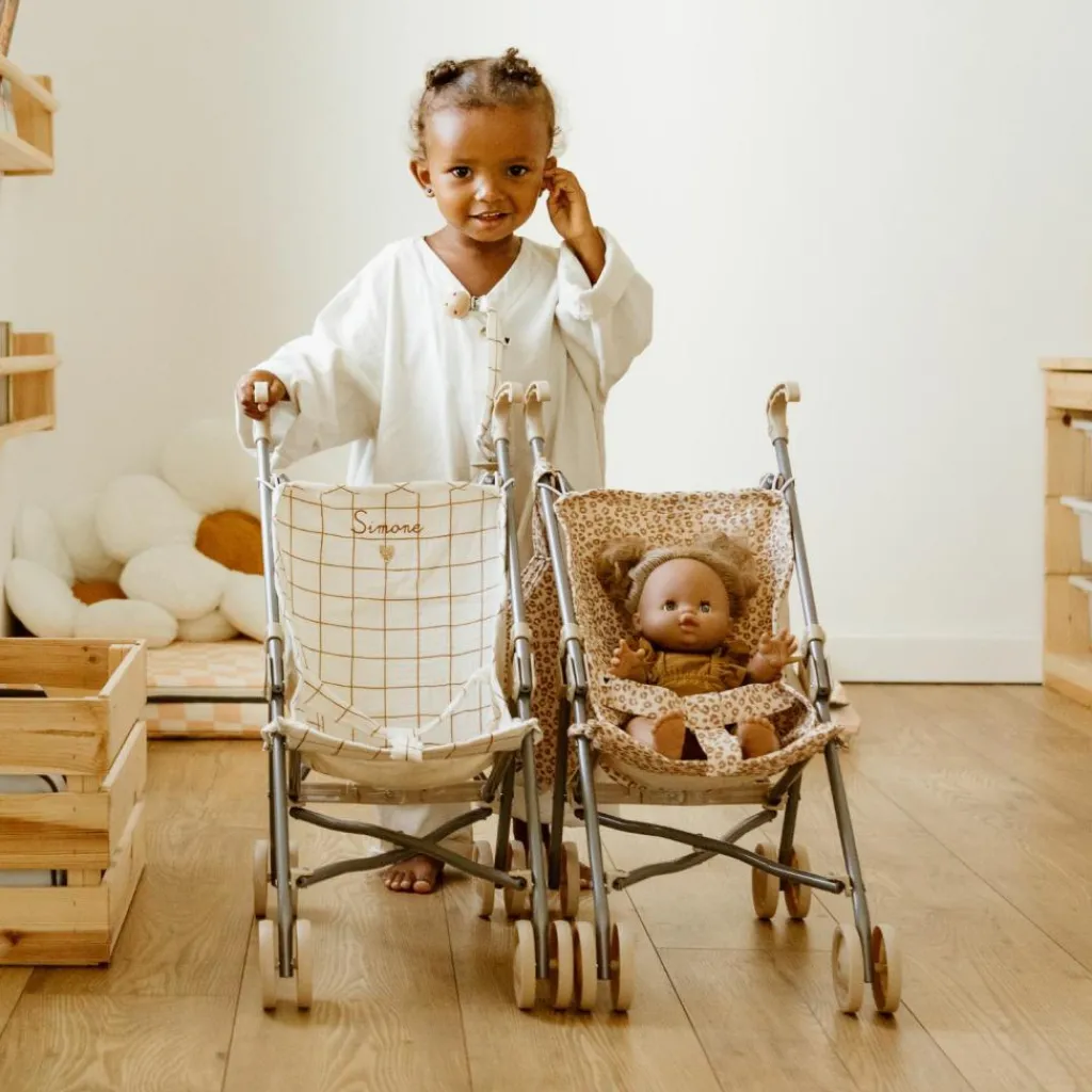 Best Poussette pour poupée Gaze Léopard Poussette Pour Poupée