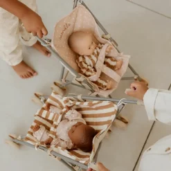 New Poussette pour poupée Rayures Larges Poussette Pour Poupée
