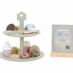 Outlet Présentoir à pâtisseries en bois Dînette Et Aliments Factices