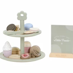 Outlet Présentoir à pâtisseries en bois Dînette Et Aliments Factices