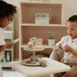 Outlet Présentoir à pâtisseries en bois Dînette Et Aliments Factices