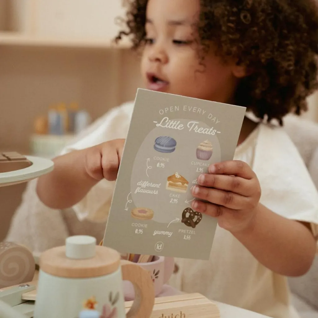 Outlet Présentoir à pâtisseries en bois Dînette Et Aliments Factices