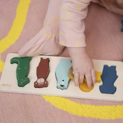 New Puzzle à encastrement en bois Animaux Puzzle