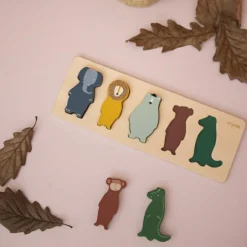 New Puzzle à encastrement en bois Animaux Puzzle