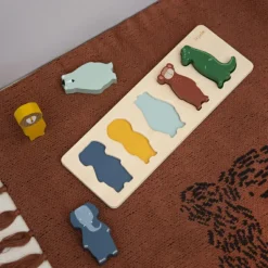 New Puzzle à encastrement en bois Animaux Puzzle