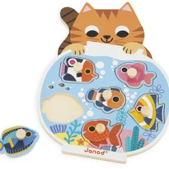 Clearance Puzzle à encastrement en bois Aquarium (6 pièces) Puzzle