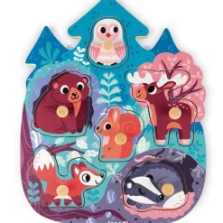 Discount Puzzle à encastrement Happy Forest (6 pièces) Puzzle