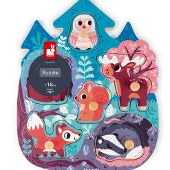 Discount Puzzle à encastrement Happy Forest (6 pièces) Puzzle