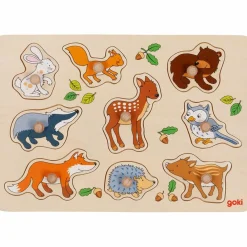 Online Puzzle à encastrer Animaux De La Fôret Puzzle