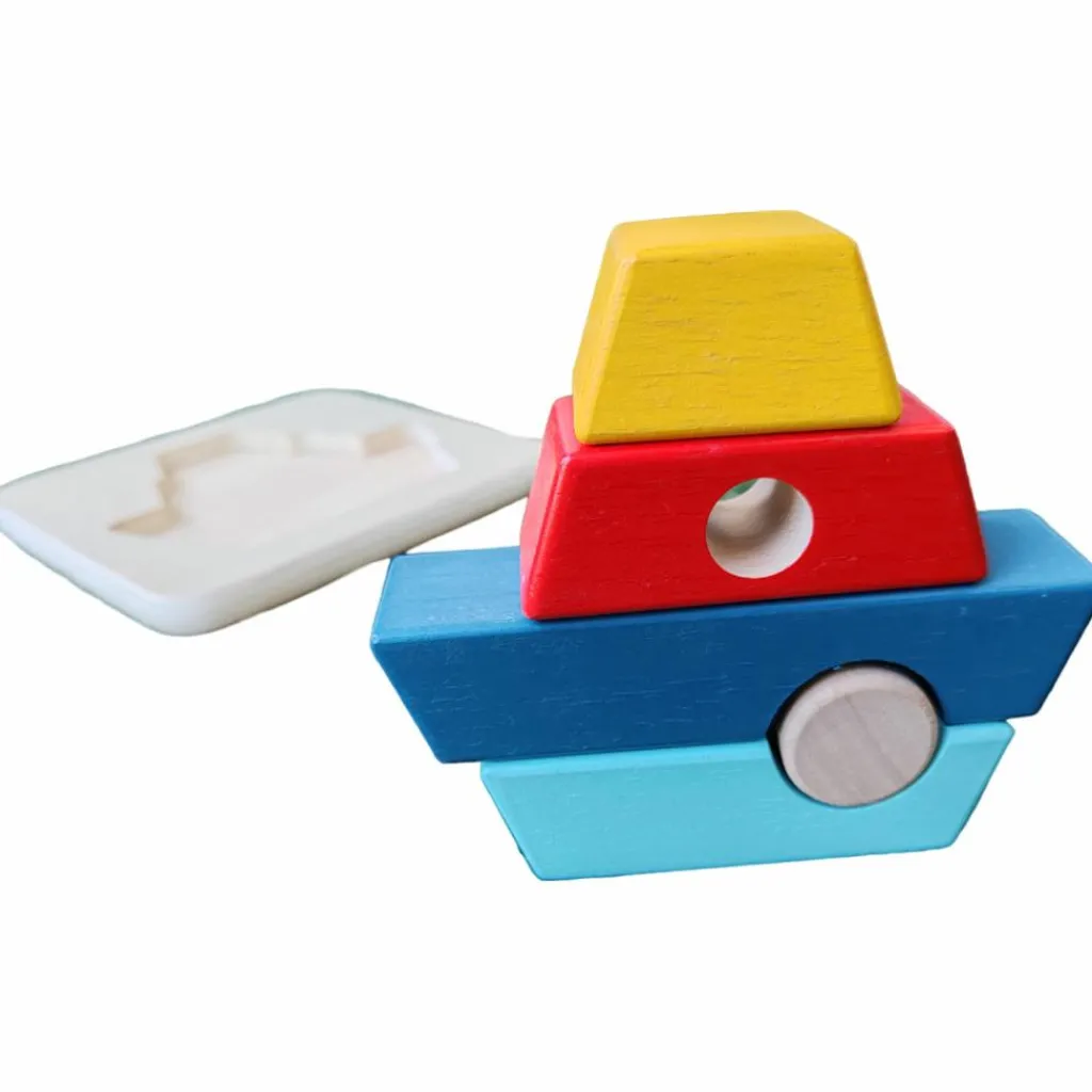 New Puzzle à encastrer Bateau (5 pièces) Puzzle