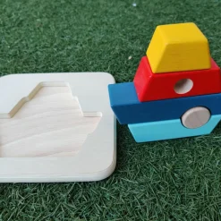 New Puzzle à encastrer Bateau (5 pièces) Puzzle