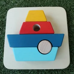 New Puzzle à encastrer Bateau (5 pièces) Puzzle