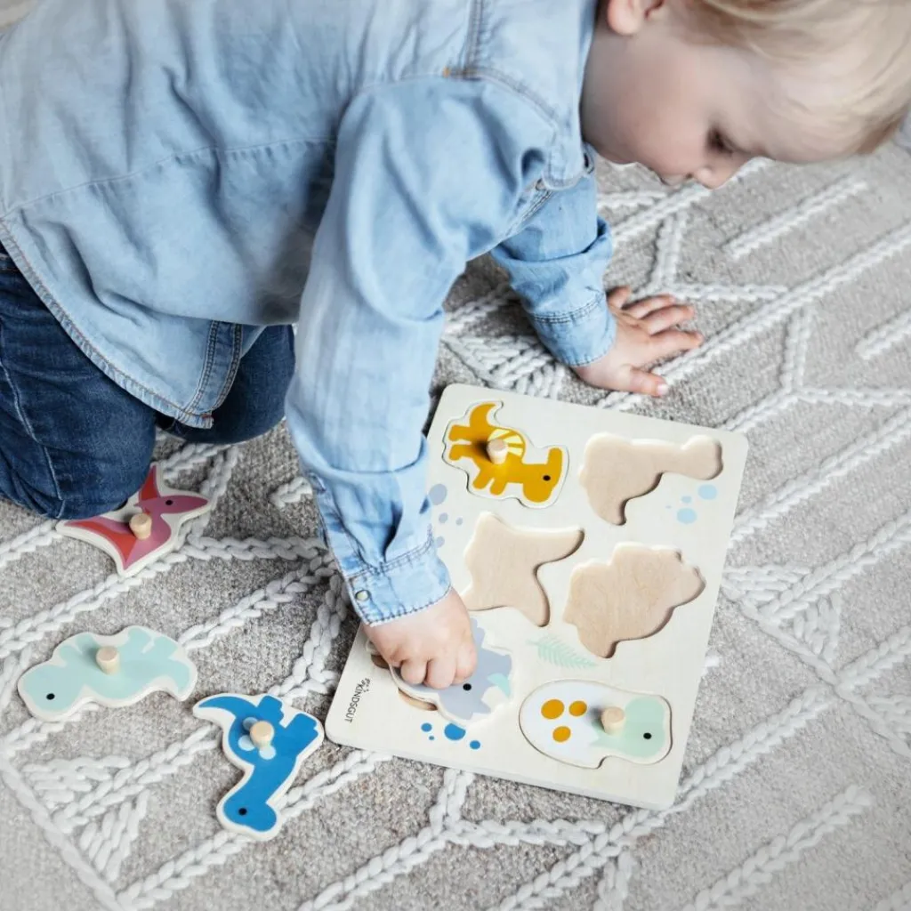 Outlet Puzzle à encastrer Dinos (7 pièces) Puzzle