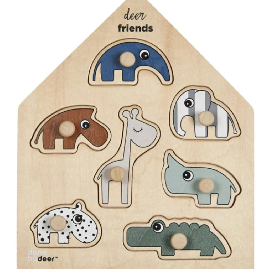 Online Puzzle à encastrer en bois Deer Friends (7 pièces) Puzzle