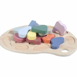 Hot Puzzle à encastrer en bois Couleurs (14 pièces) Puzzle