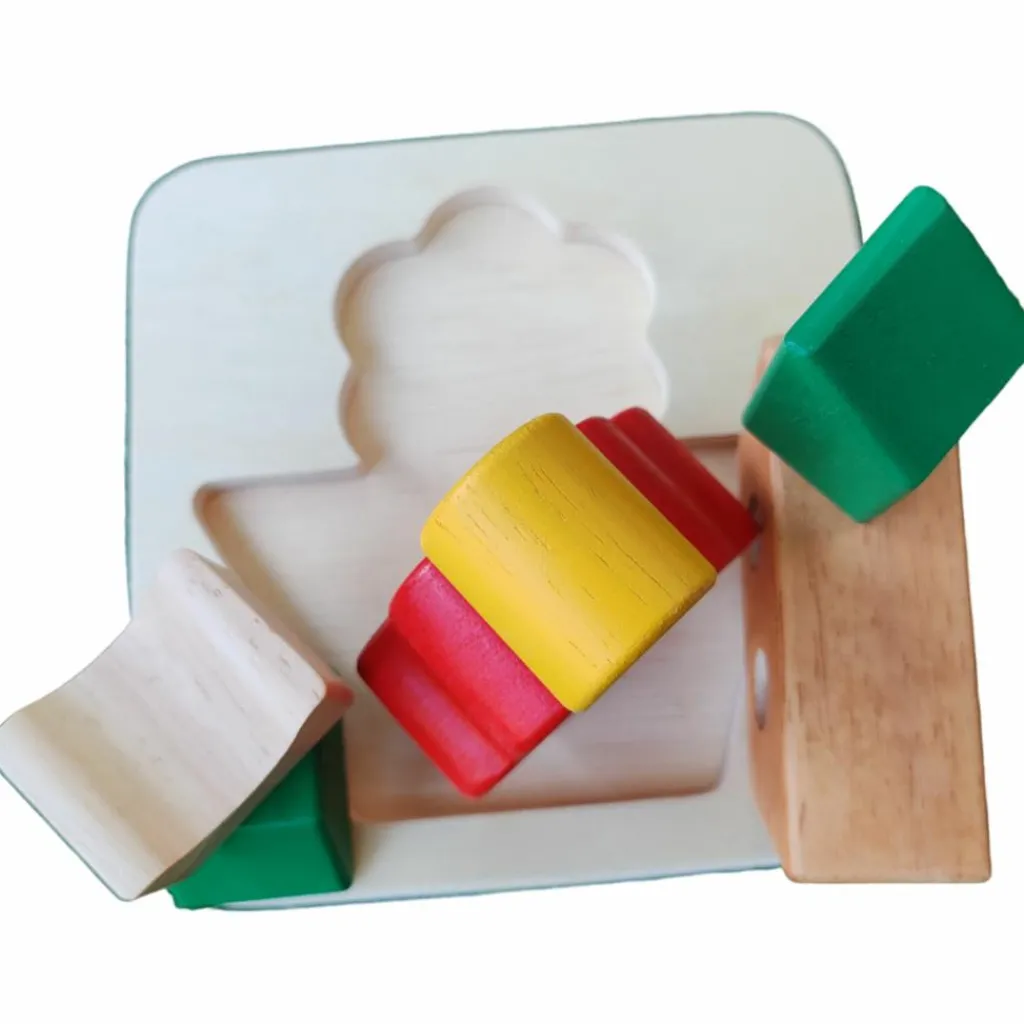 Sale Puzzle à encastrer Fleur (6 pièces) Puzzle