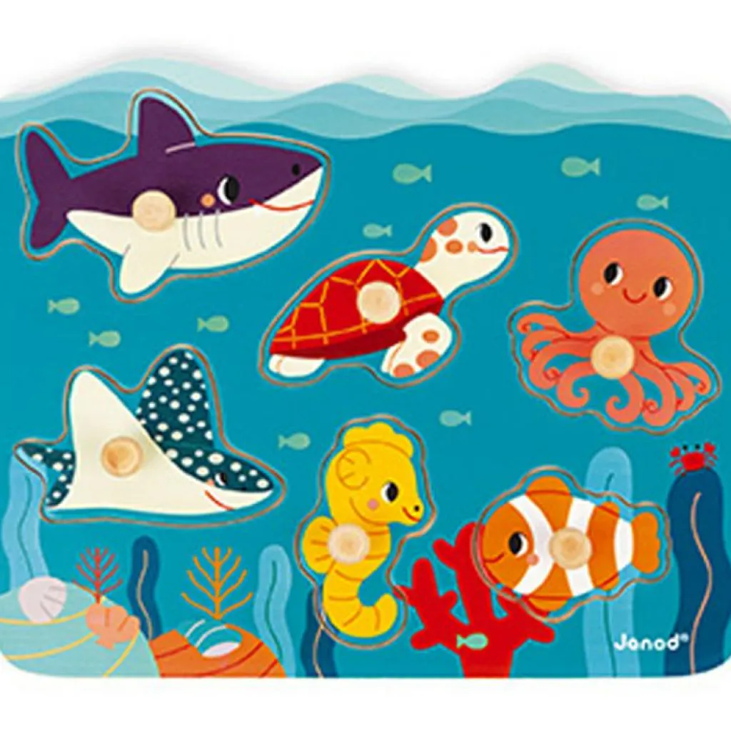 Hot Puzzle à encastrer Océan WWF (6 pièces) Puzzle