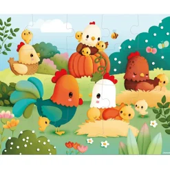 New Puzzle Bienvenue à la basse-cour (20 pièces) Puzzle