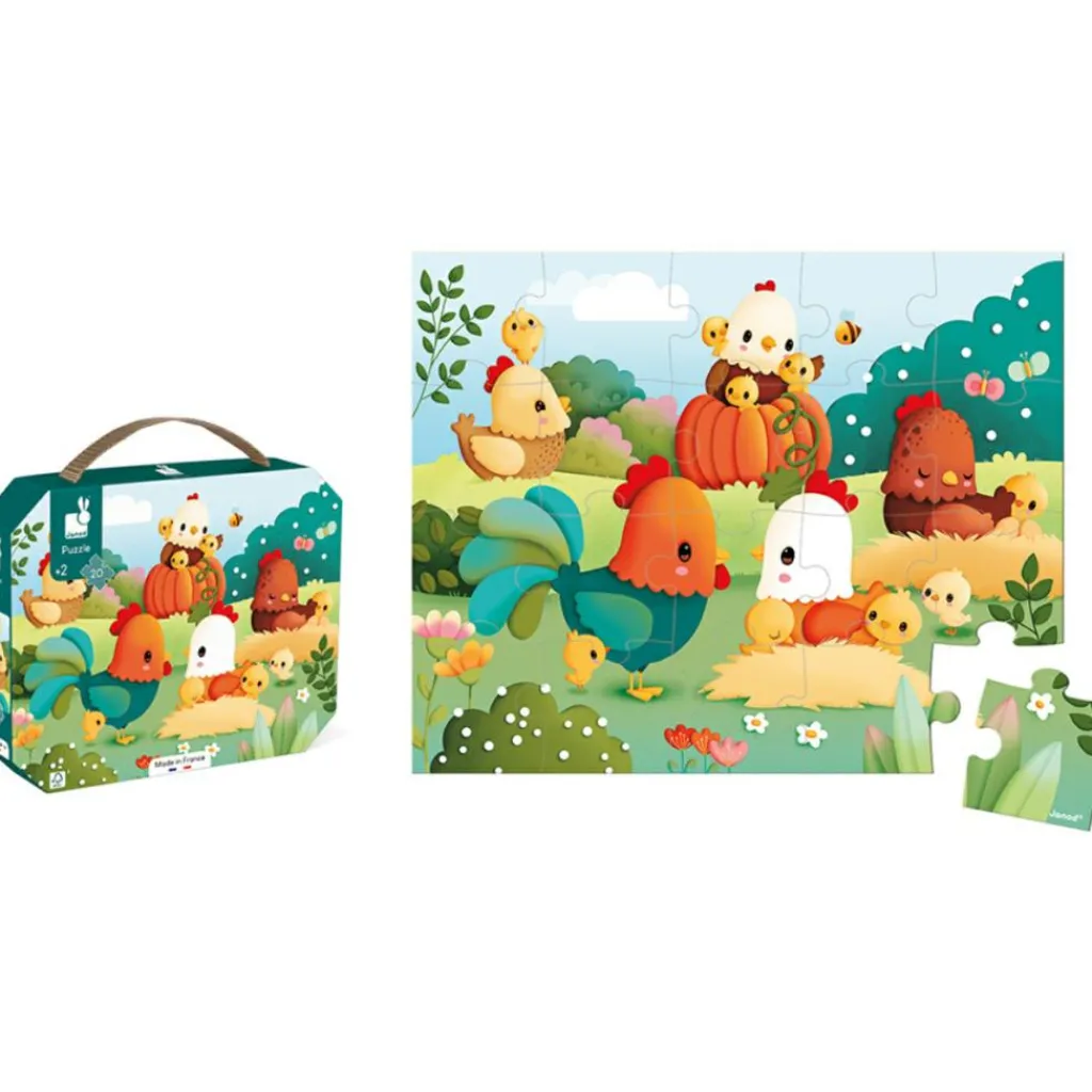 New Puzzle Bienvenue à la basse-cour (20 pièces) Puzzle