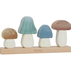 Hot Puzzle champignons à empiler en bois FSC Forest Friends Jouet À Empiler