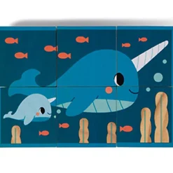 Best Puzzle cubes en bois Animaux WWF (6 cubes) Puzzle