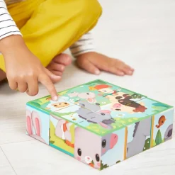 Sale Puzzle cubes en bois Animaux de la Ferme Puzzle