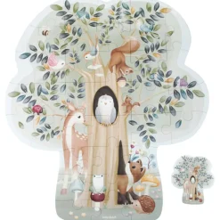 Puzzle de sol en carton FSC Forest Friends Puzzle