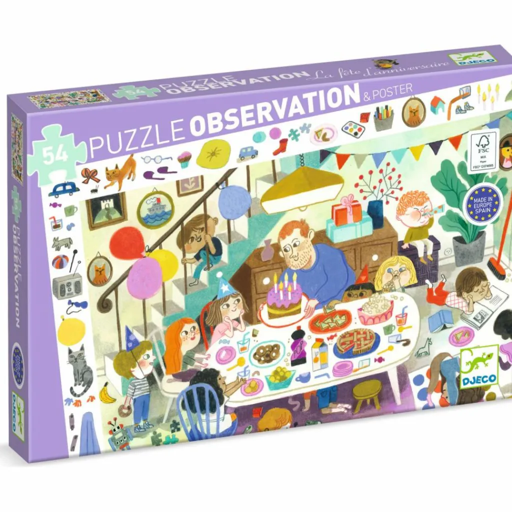 Online Puzzle d'observation La fête d'anniversaire (54 pièces) Puzzle