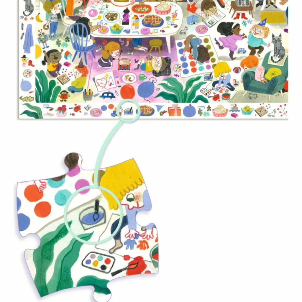 Online Puzzle d'observation La fête d'anniversaire (54 pièces) Puzzle