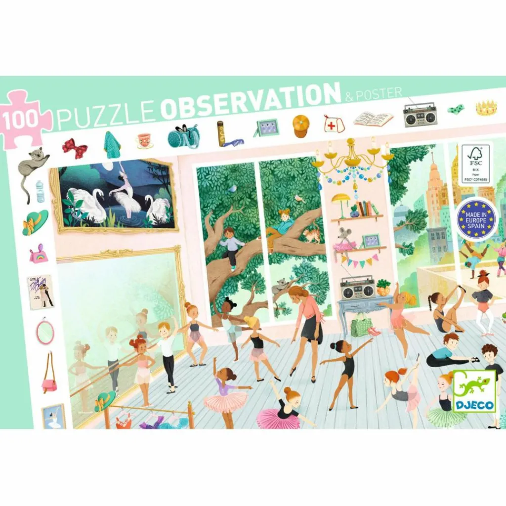 Online Puzzle d'observation L'école de danse (100 pièces) Puzzle