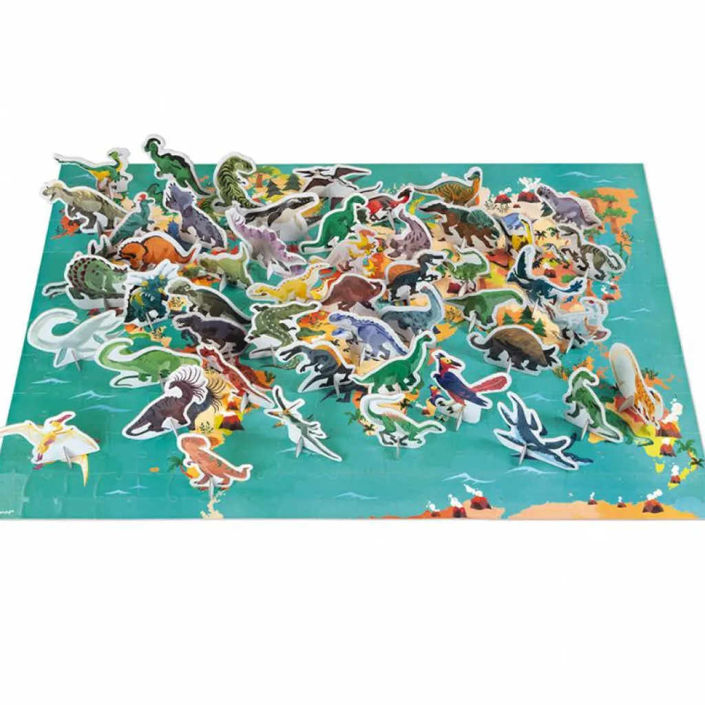 Puzzle éducatif géant Les dinosaures (200 pièces) Puzzle