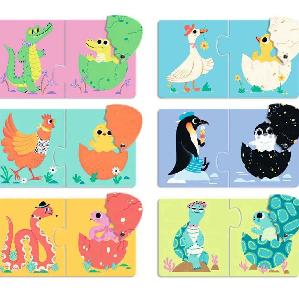 Clearance Puzzle duo-trio Articulo Les œufs rigolos (12 pièces) Puzzle